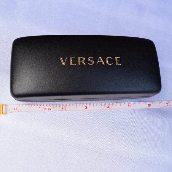 Versace Sunglasses Case Set, Black Hard Clamshell, Boxed, Cloth, Authentic Card - Picture 6 of 12